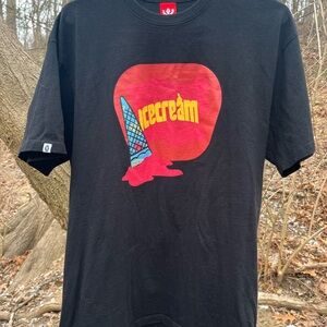 Vintage 2000’s ICE CREAM Skate Shoes Cone T-Shirt Men’s Medium Black